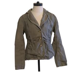 Sundance‎ Green distressed army jacket lagenlook 6